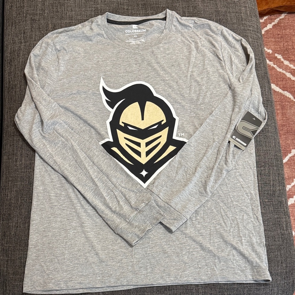 Colosseum Knights Long Sleeve T-Shirt Men’s XL NWT Collegiate Team Tee Gray